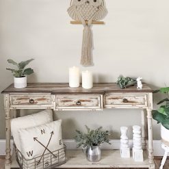 TDy Corners Farmhouse Decorating with Macrame Owl Wall Hanging